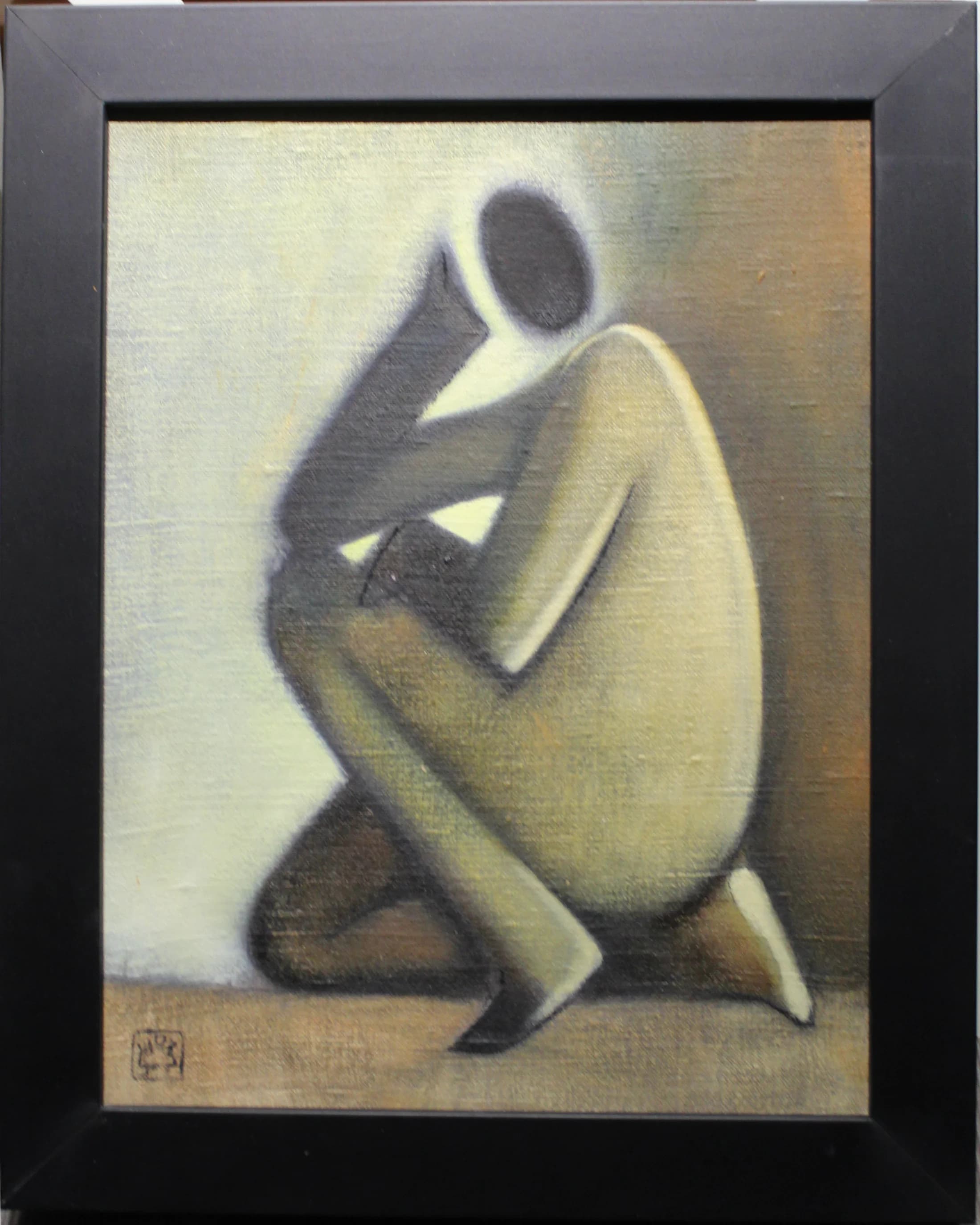 Mgr. Art Jana Viktorová (1978) / Štúdia sediacej postavy I - 1