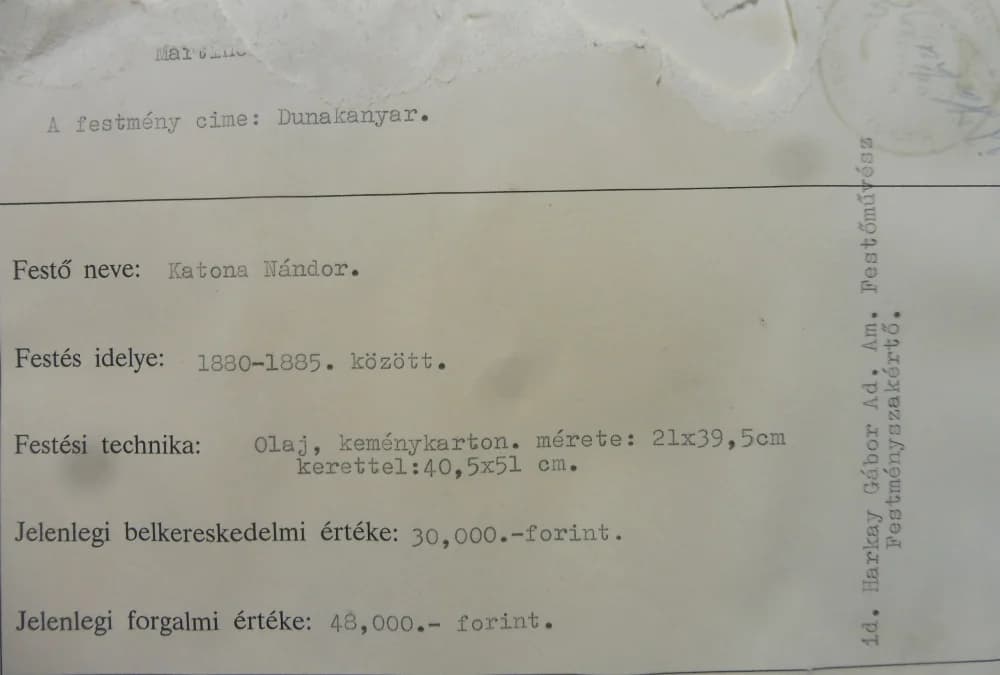 Nándor Katona (1864 - 1932) / Ohyb Dunaja pri Báci thumbnail 3