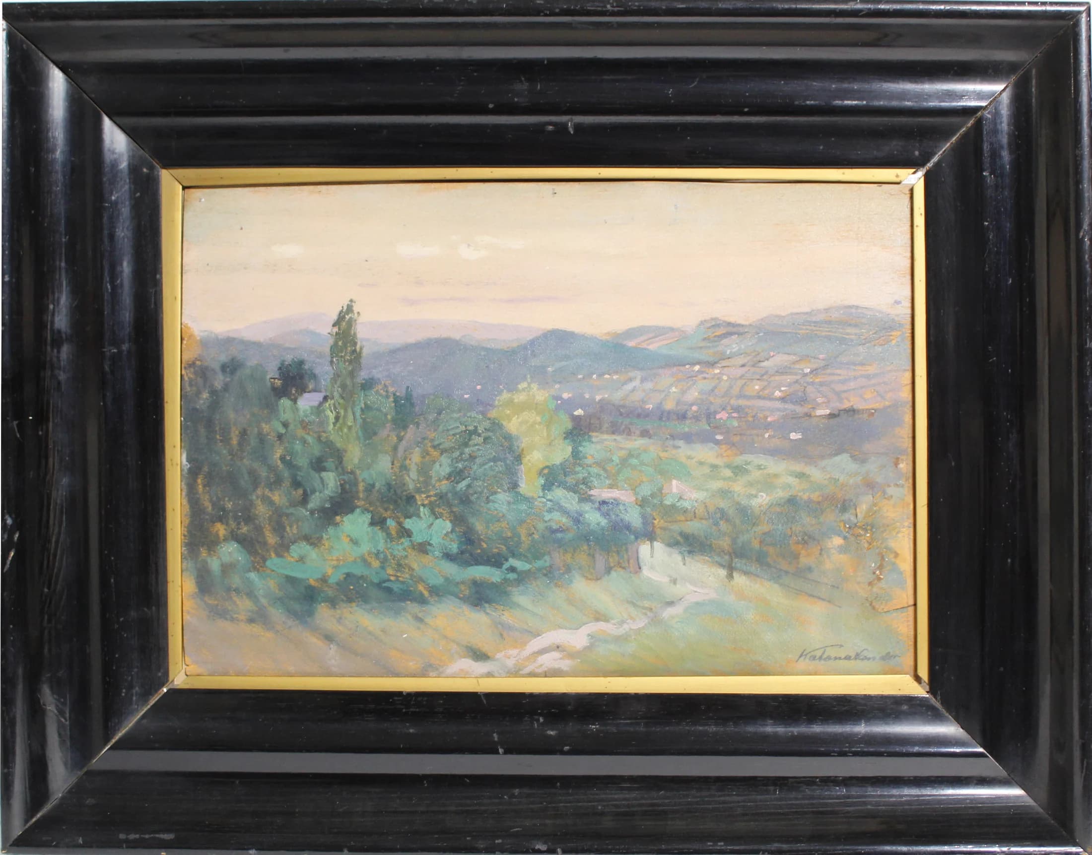 Nándor Katona (1864 - 1932) / Pohľad na krajinu - 1