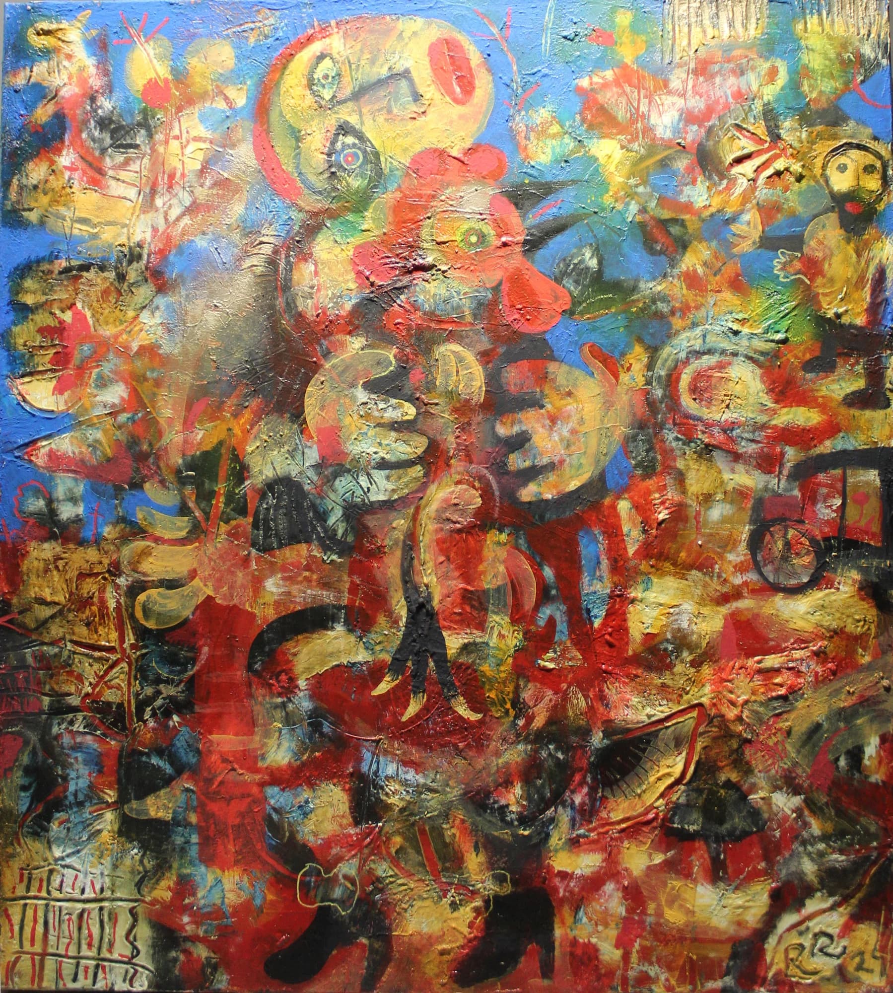 Roman Romanyshyn (1957) / Woman with Rooster - 1