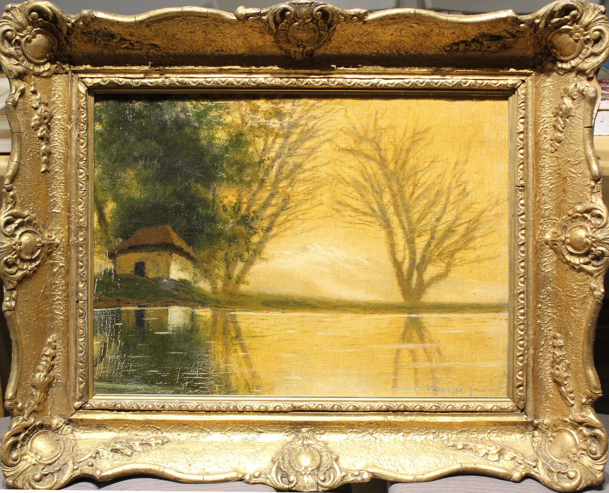 Jenö Szepesi-Kuszka (1885 - 1936) / Dom pri jazere - 1