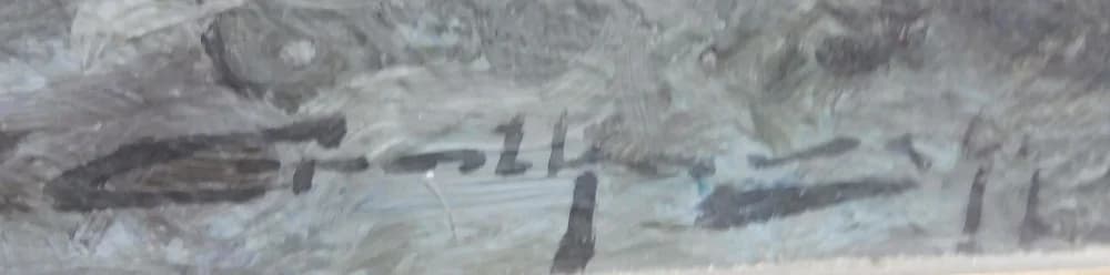 Ján Grotkovský (1902 - 1961) / Búrlivé more pri skalách thumbnail 3