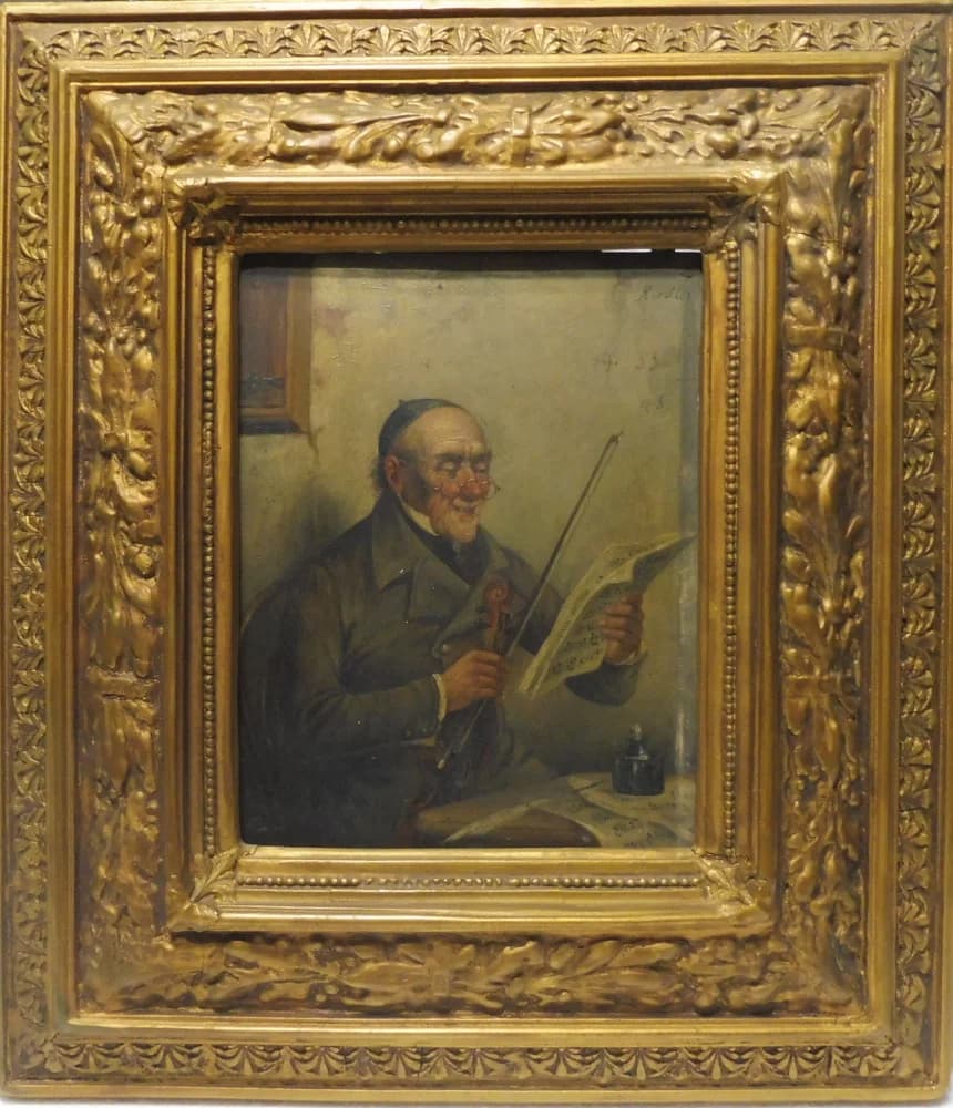 L. Riedler / Rabín s husľami  - 1