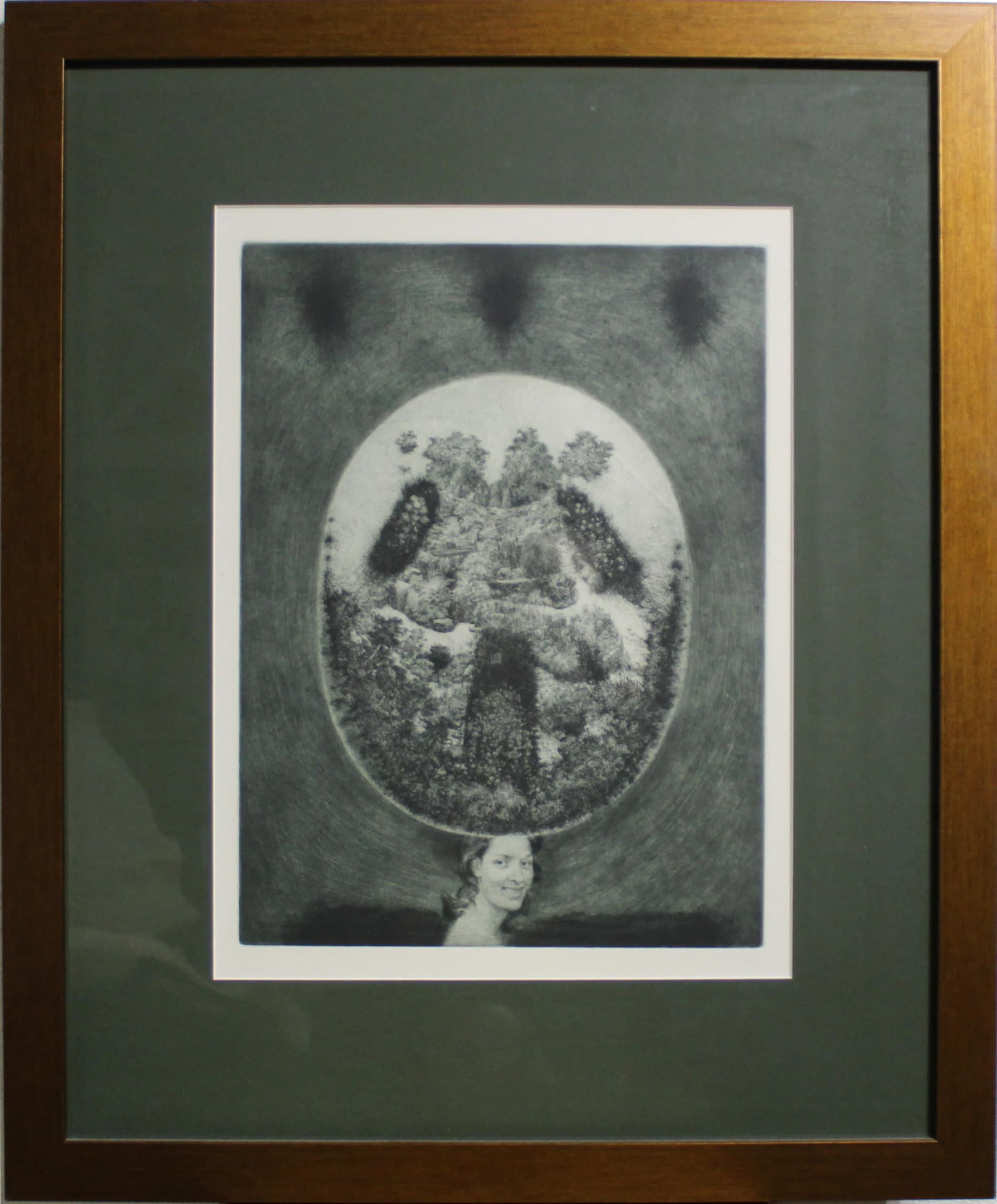 Albín Brunovský (1935 . 1997) / Dáma v klobúku III (Záhrada)  - 1