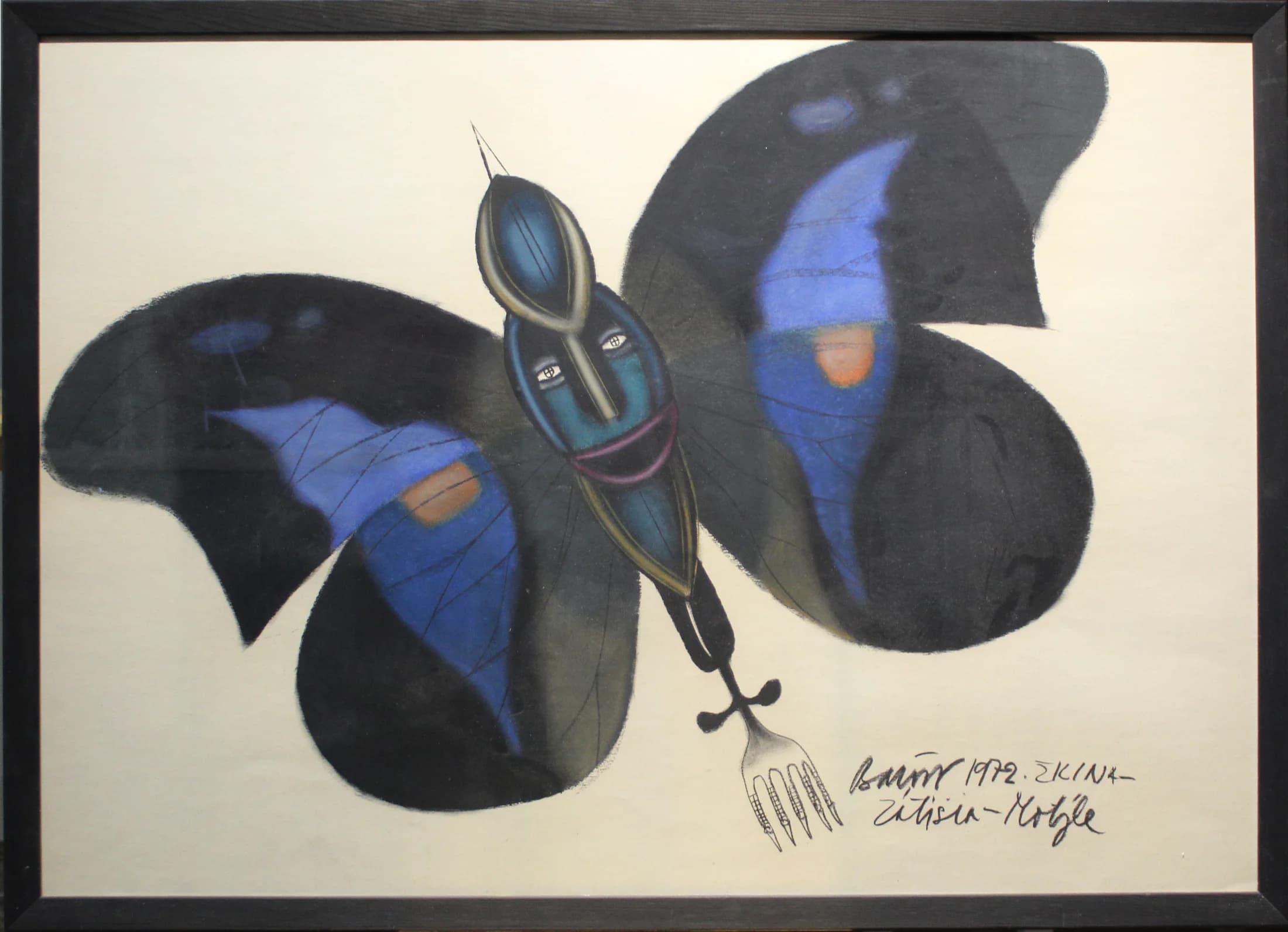 Karol Baron (1939 - 2004) / Zátišie - Motýle - 1
