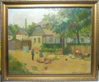 Géza Zórád (1890 - 1969) / Na dedinskom dvore