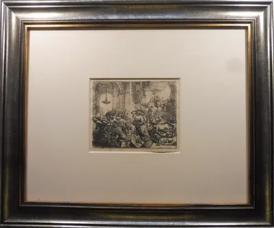 Rembrandt Harmenszoon van Rijn (1606 - 1669) / Vyháňanie zmenárnikov z chrámu