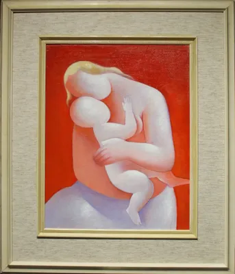 Mgr. Art Jana Viktorová (1978) / Kópia 2025 podľa Galanda, Matka (Ružová madona) 