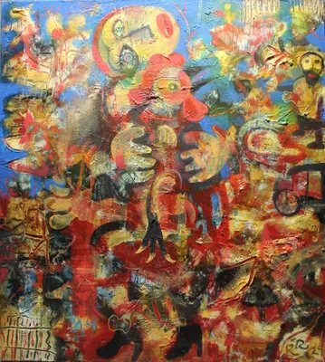 Roman Romanyshyn (1957) / Woman with Rooster