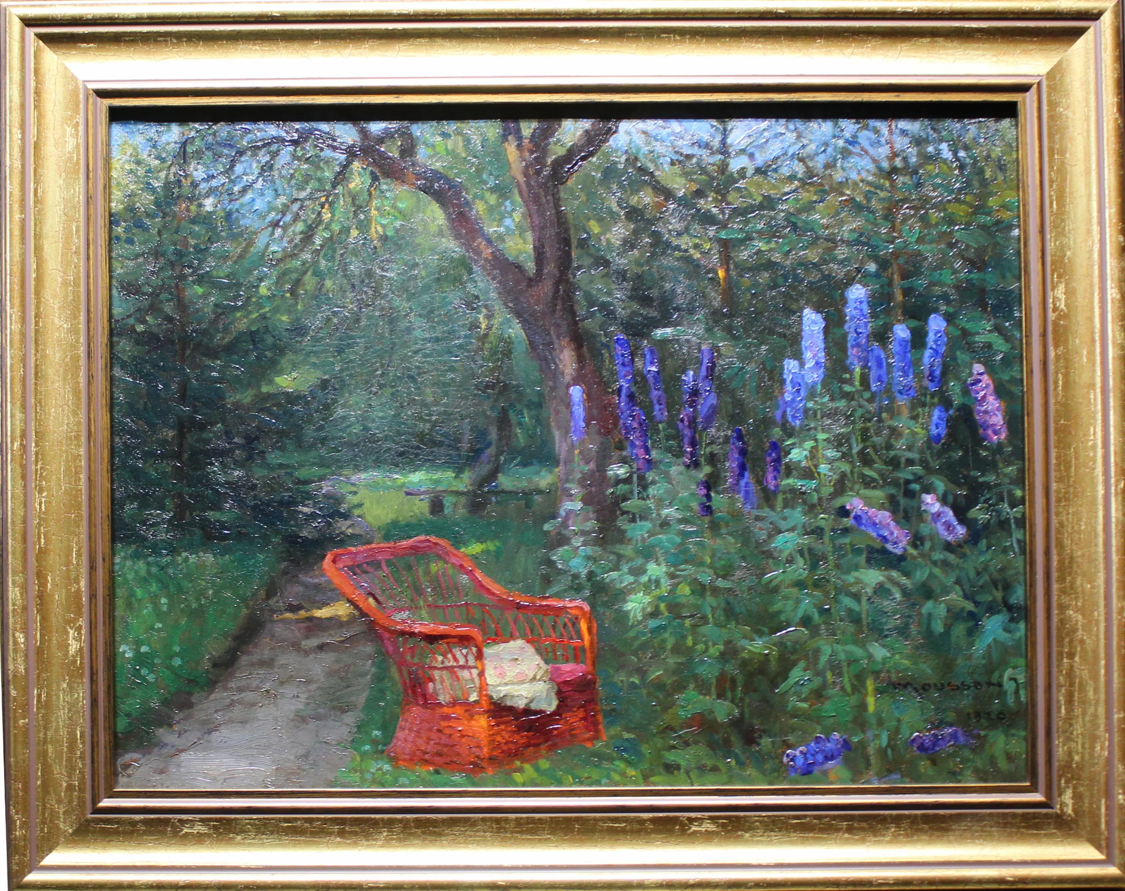 Jozef Teodor Mousson (1887 - 1946) / Kreslo v záhrade