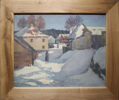 František Holan / Zima na dedine