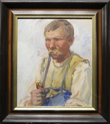 Hans Clar (1893 - 1944) / Starec s fajkou