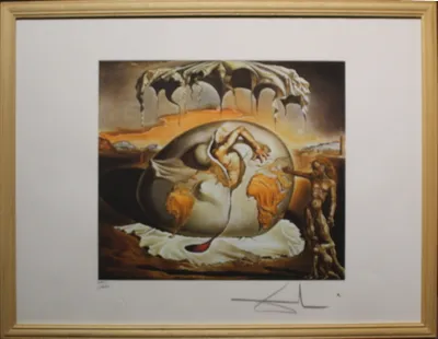 Salvador Dalí (1904 - 1989) / Geopolitical Child Observing the Birth of Man