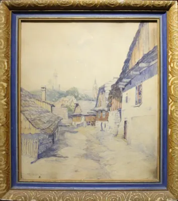 Martin Benka (1888 - 1971) / Chalupy s kostolom