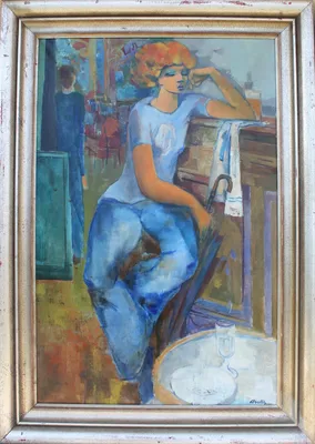 Philippe Ancellin (1922 - 2010) / Zamyslenie v modrom