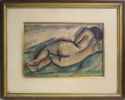 Ernest Zmeták (1919 - 2004) / Ležiaci akt